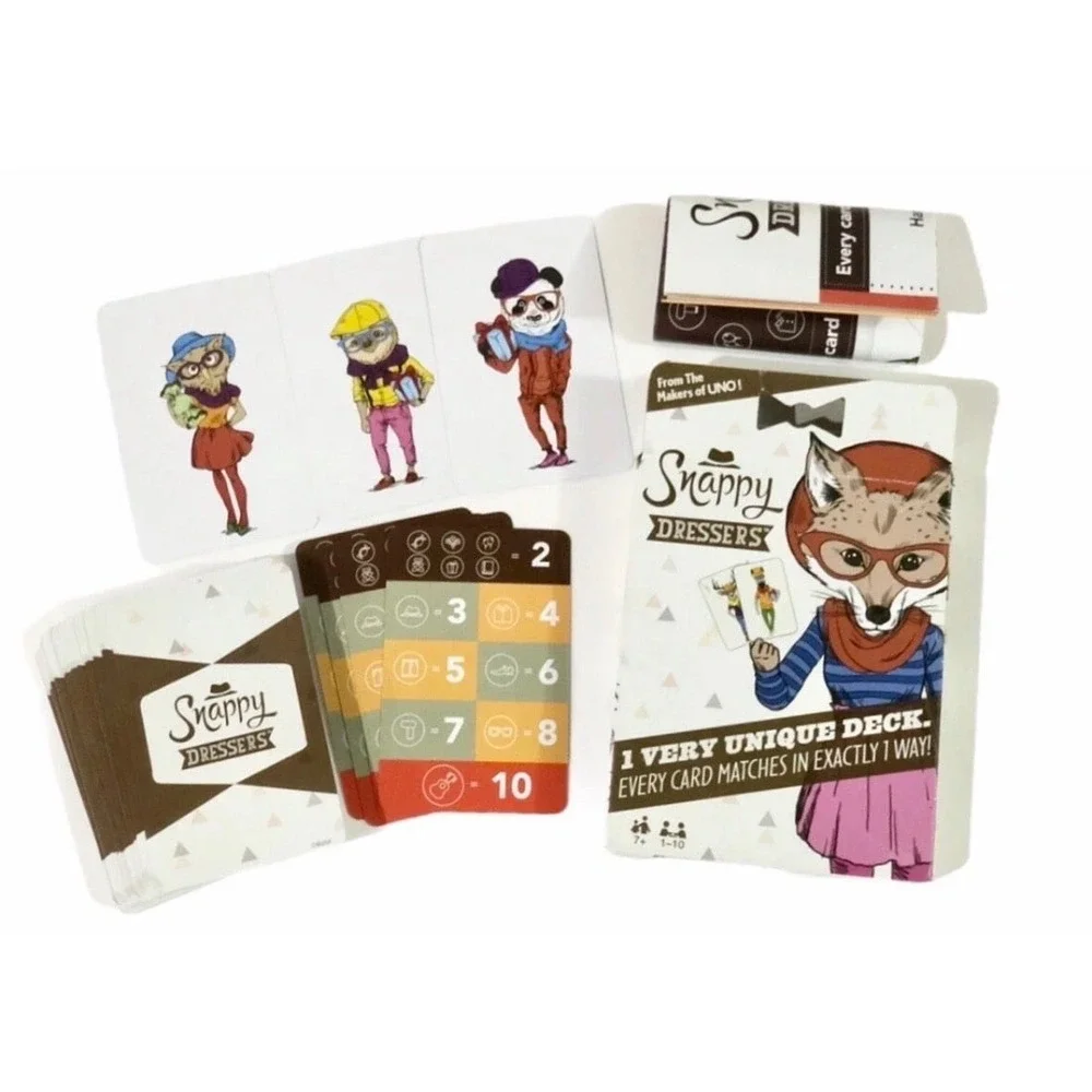 SNAPPY DRESSERS Card‎ Game From Makers of Uno Very Unique Deck Mattel Matching ~